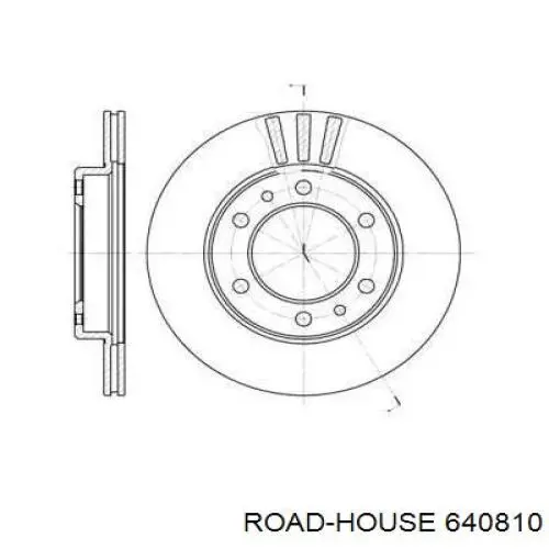 Передние тормозные диски 640810 Road House