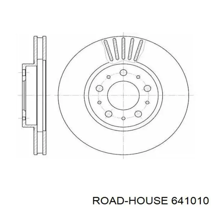 Передние тормозные диски 641010 Road House