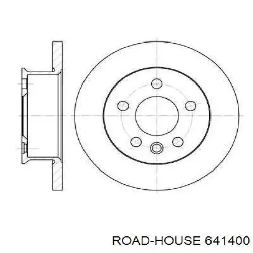 6414.00 Road House диск тормозной передний