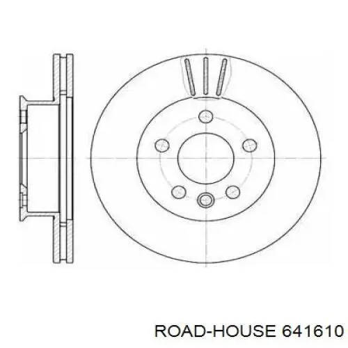 641610 Road House диск тормозной передний