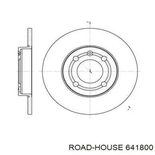 Передние тормозные диски 641800 Road House