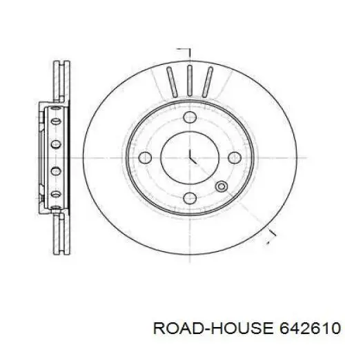 642610 Road House диск тормозной передний