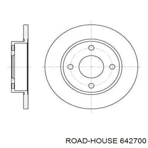 642700 Road House тормозные диски