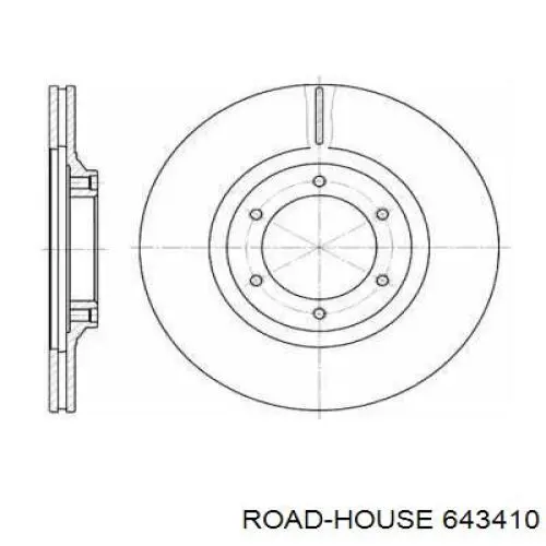 Передние тормозные диски 643410 Road House