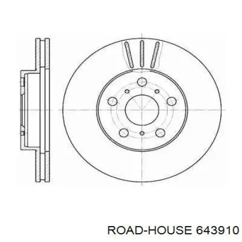 Передние тормозные диски 643910 Road House