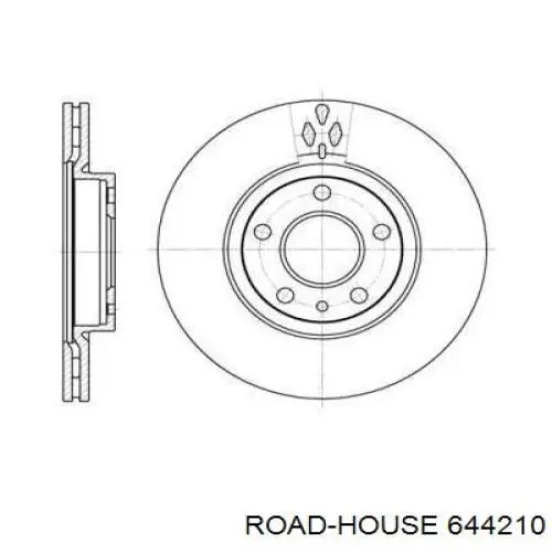 Передние тормозные диски 644210 Road House