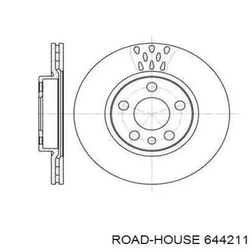 Передние тормозные диски 644211 Road House