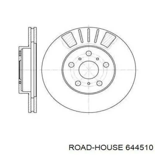 Передние тормозные диски 644510 Road House