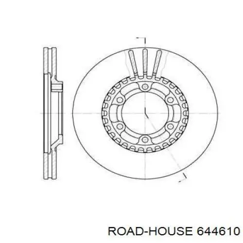 Передние тормозные диски 644610 Road House