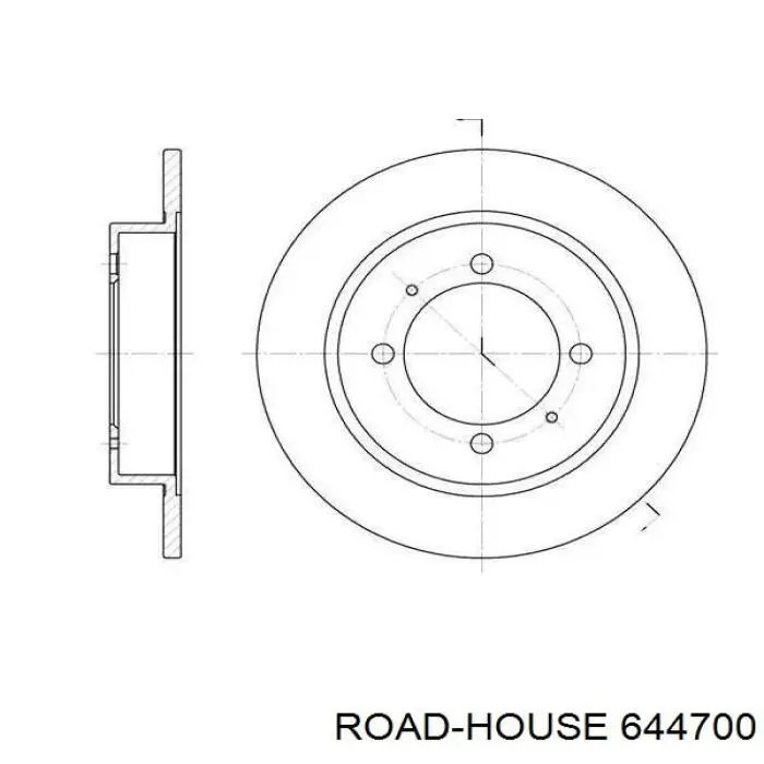 Тормозные диски 644700 Road House