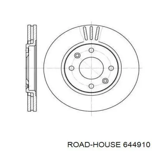 Передние тормозные диски 644910 Road House