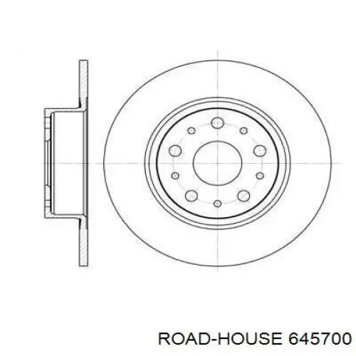 Тормозные диски 645700 Road House