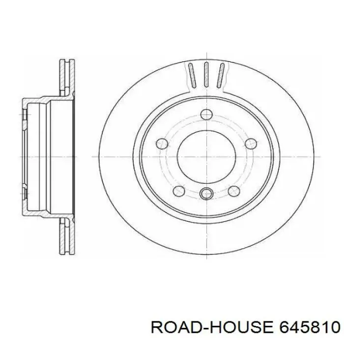 645810 Road House диск тормозной задний
