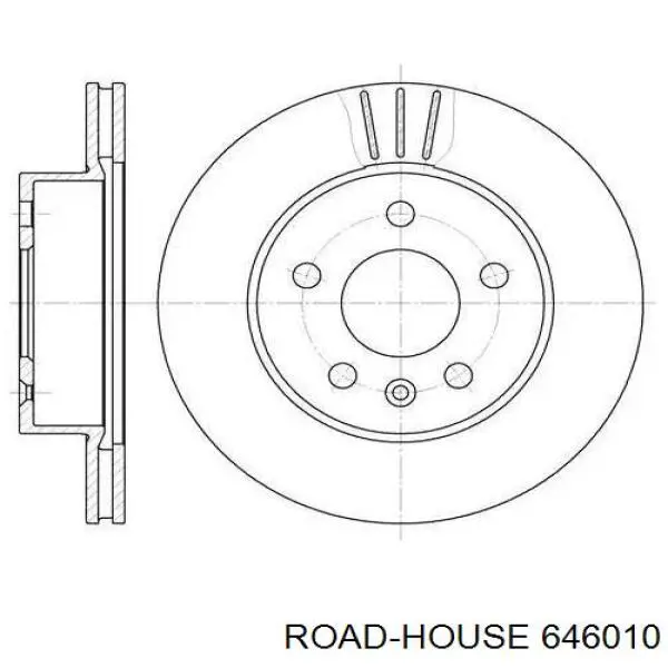 Передние тормозные диски 646010 Road House