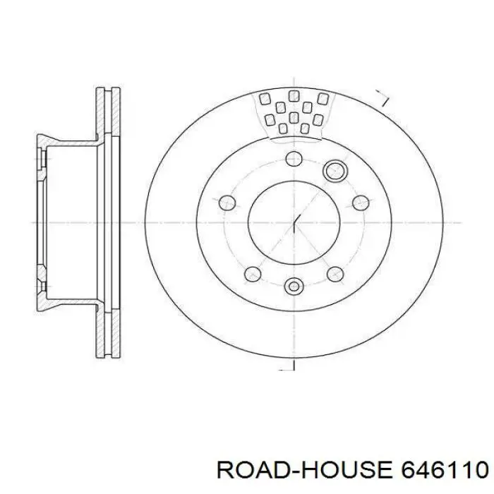 6461.10 Road House диск тормозной передний