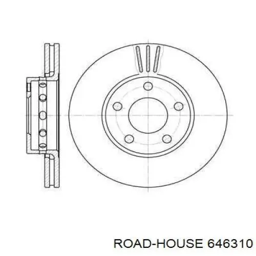 Передние тормозные диски 646310 Road House