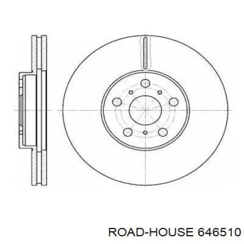 Передние тормозные диски 646510 Road House