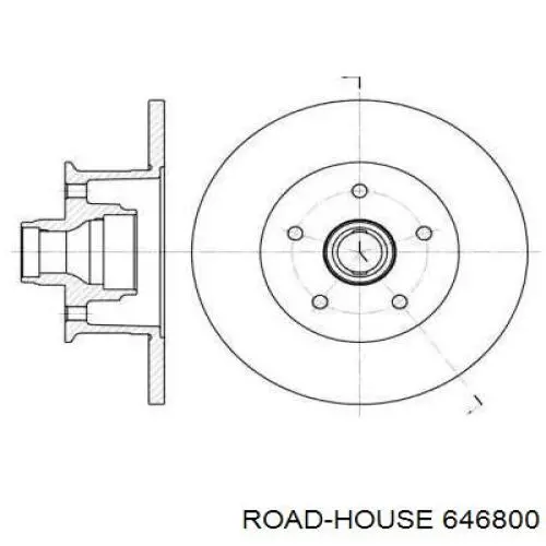 Передние тормозные диски 646800 Road House