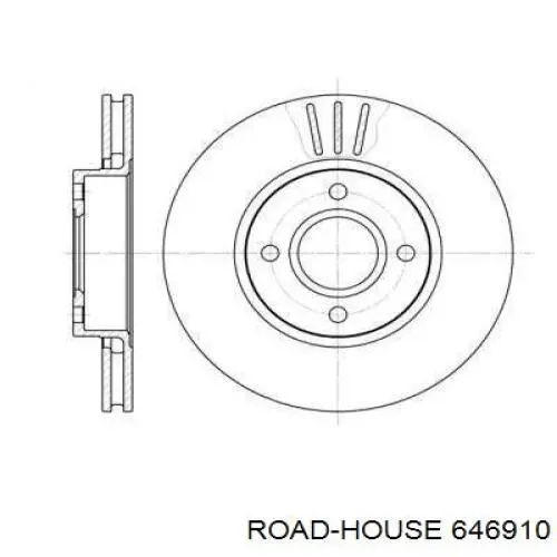 Передние тормозные диски 646910 Road House