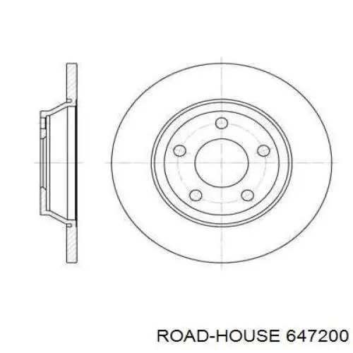 Передние тормозные диски 647200 Road House