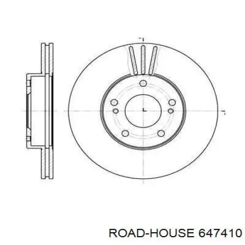 Передние тормозные диски 647410 Road House