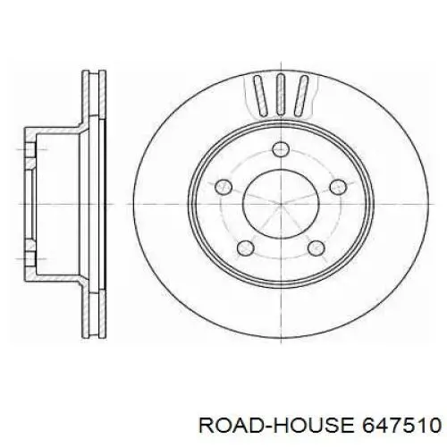 Передние тормозные диски 647510 Road House