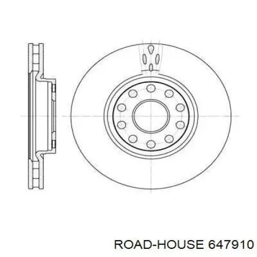 Передние тормозные диски 647910 Road House