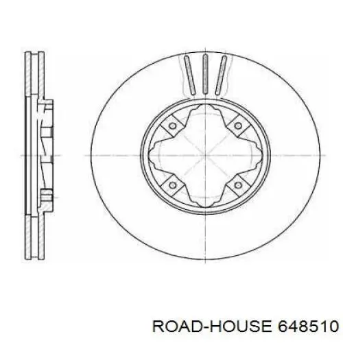 648510 Road House disco do freio dianteiro