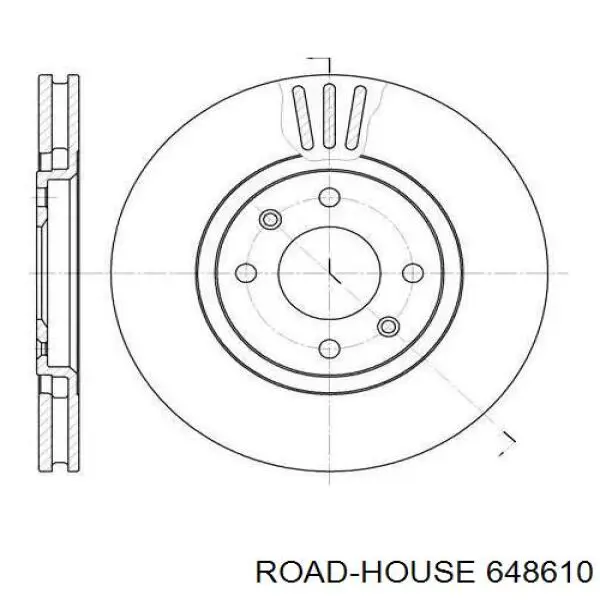 Передние тормозные диски 648610 Road House