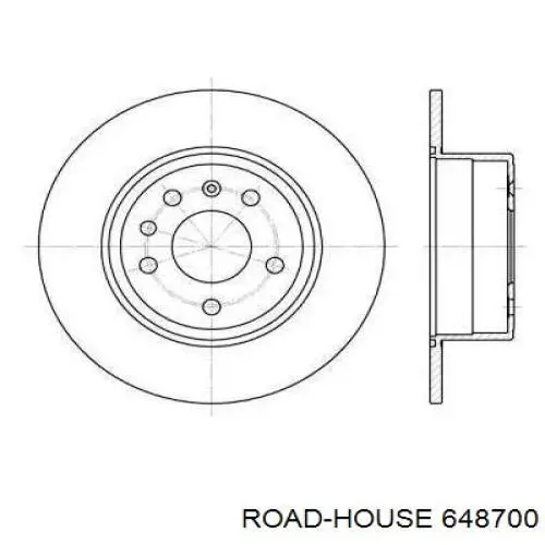 Тормозные диски 648700 Road House