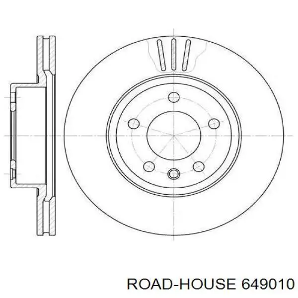 Передние тормозные диски 649010 Road House