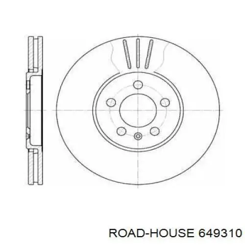 Передние тормозные диски 649310 Road House