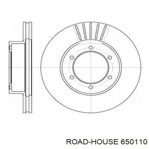 Передние тормозные диски 650110 Road House