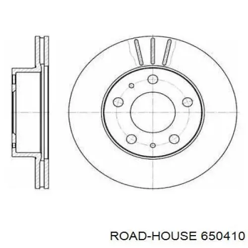 Передние тормозные диски 650410 Road House