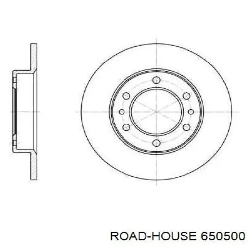 Передние тормозные диски 650500 Road House