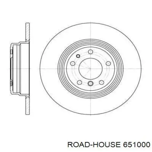 651000 Road House диск тормозной задний