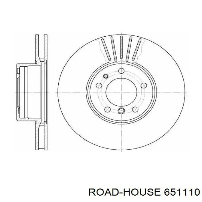 Передние тормозные диски 651110 Road House