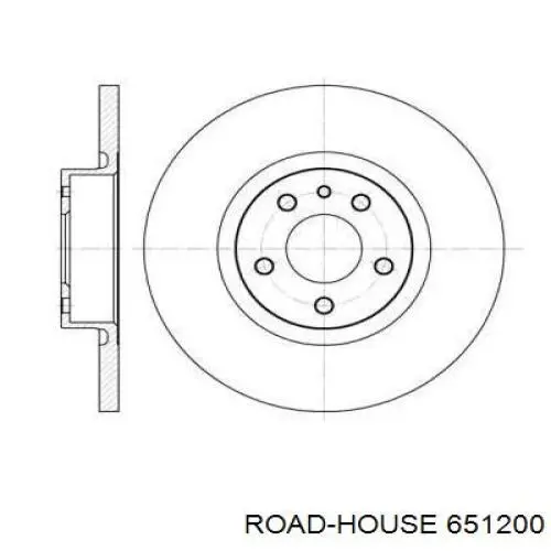 Передние тормозные диски 651200 Road House