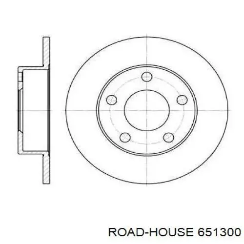 651300 Road House диск тормозной задний