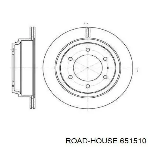 6515.10 Road House диск тормозной задний