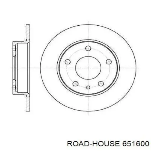 Тормозные диски 651600 Road House