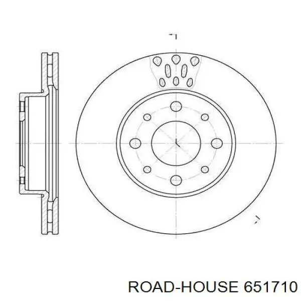 Передние тормозные диски 651710 Road House