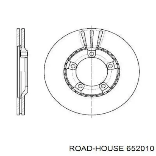 Передние тормозные диски 652010 Road House