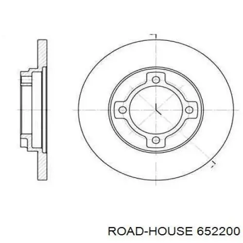 Передние тормозные диски 652200 Road House