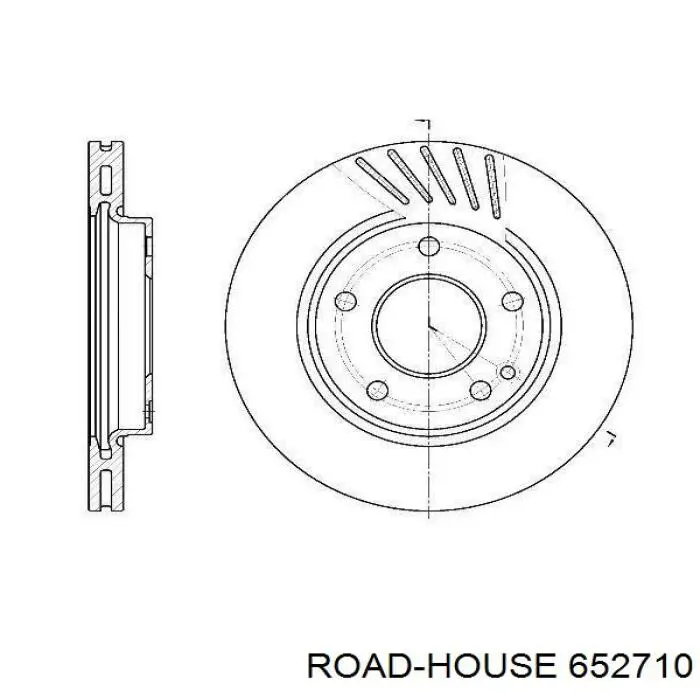 Передние тормозные диски 652710 Road House