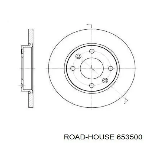 Передние тормозные диски 653500 Road House