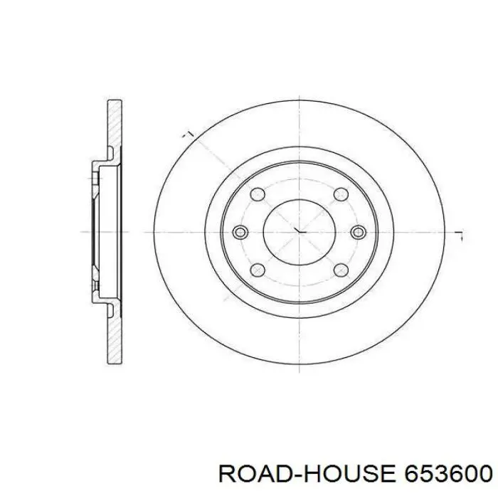 Передние тормозные диски 653600 Road House