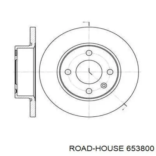 Передние тормозные диски 653800 Road House