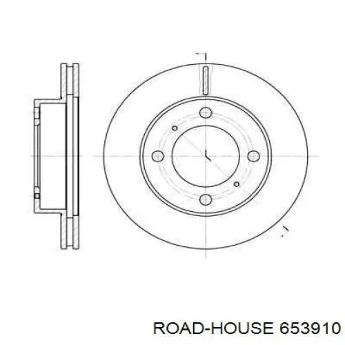 Передние тормозные диски 653910 Road House