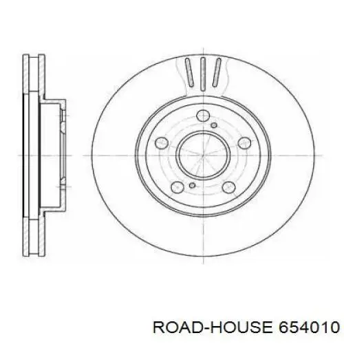 Передние тормозные диски 654010 Road House